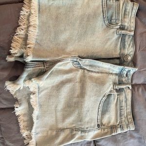 American Eagle high rise stretch Jean shorts Size 10